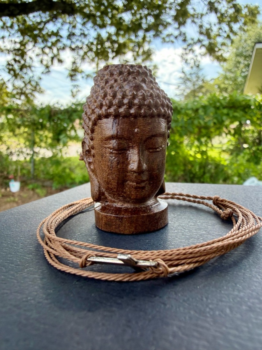 Handcrafted Brown Wooden Accent - Home Accents
